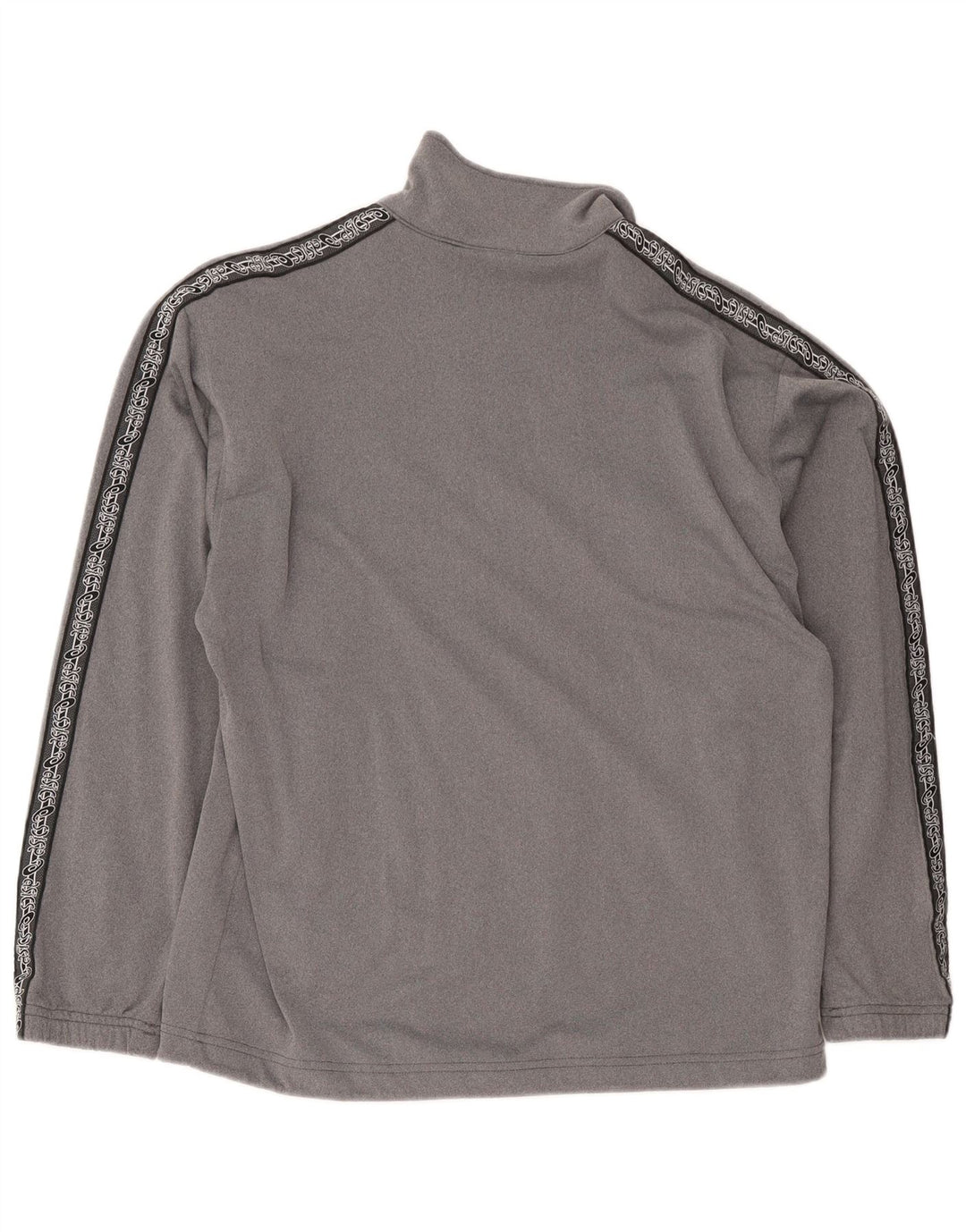 Asics Mens Graphic Chándal Top Chaqueta Pequeño Gris
