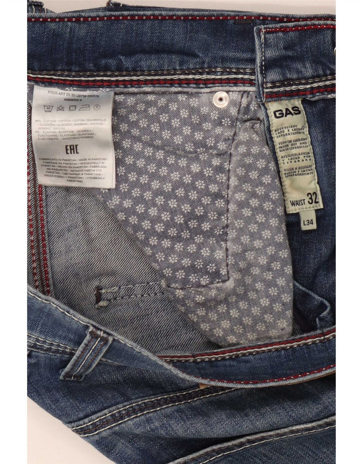 Vaqueros ajustados para hombre Gas W32 L34 Algodón azul
