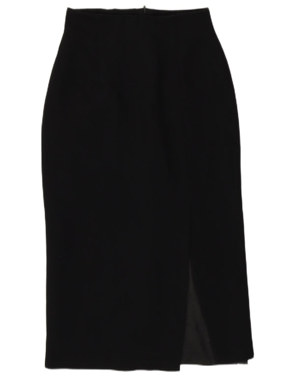 Falda midi para mujer St. Bernard UK 12 Medium W26 Poliéster negro