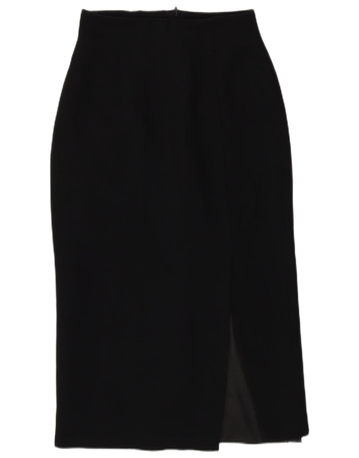 Falda midi para mujer St. Bernard UK 12 Medium W26 Poliéster negro