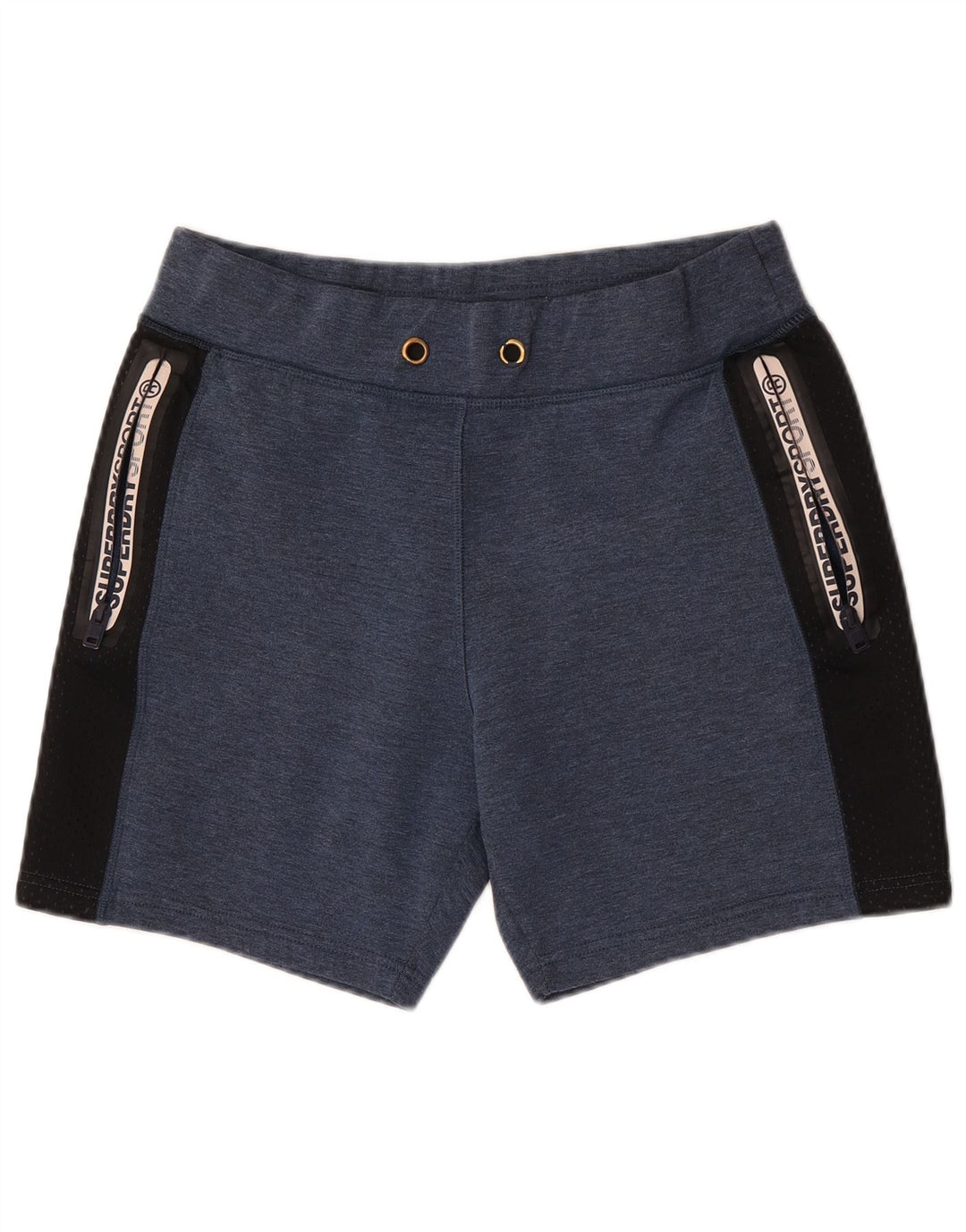 Superdry Shorts deportivos con estampado gráfico para hombre Poliéster color block en azul marino grande