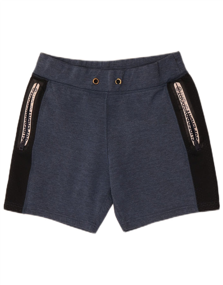 Superdry Shorts deportivos con estampado gráfico para hombre Poliéster color block en azul marino grande