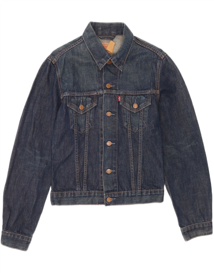 Levi's Chaqueta vaquera para mujer UK 12 Algodón azul medio