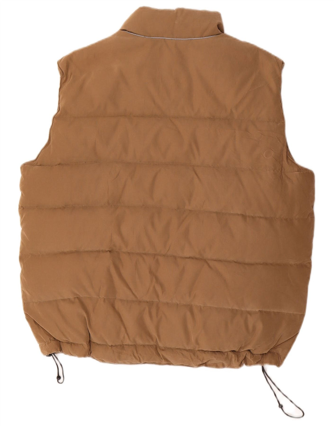 VINTAGE Chaleco acolchado para hombre Reino Unido 40 Poliéster beige grande