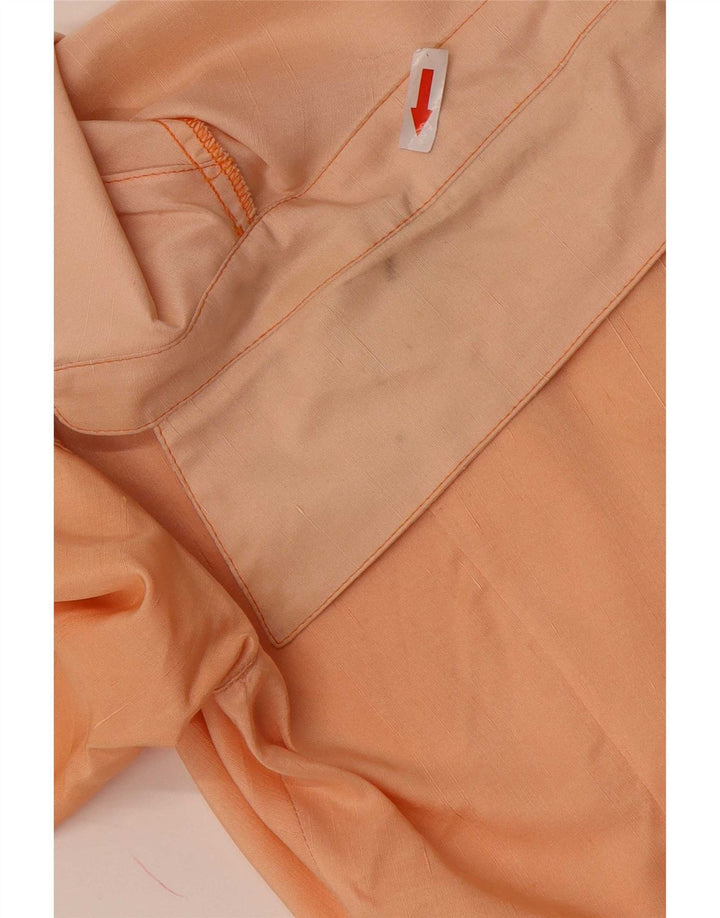 Genny Vestido camisero para mujer US 8 Mediano Naranja