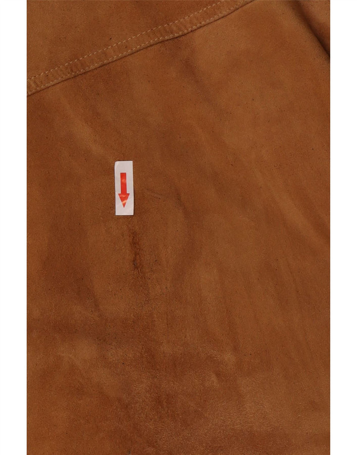 Christian Berg Chaqueta bomber de ante para hombre IT 56 3XL Cuero marrón