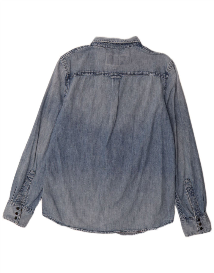 Superdry Camisa Vaquera XL Algodón Azul Hombre