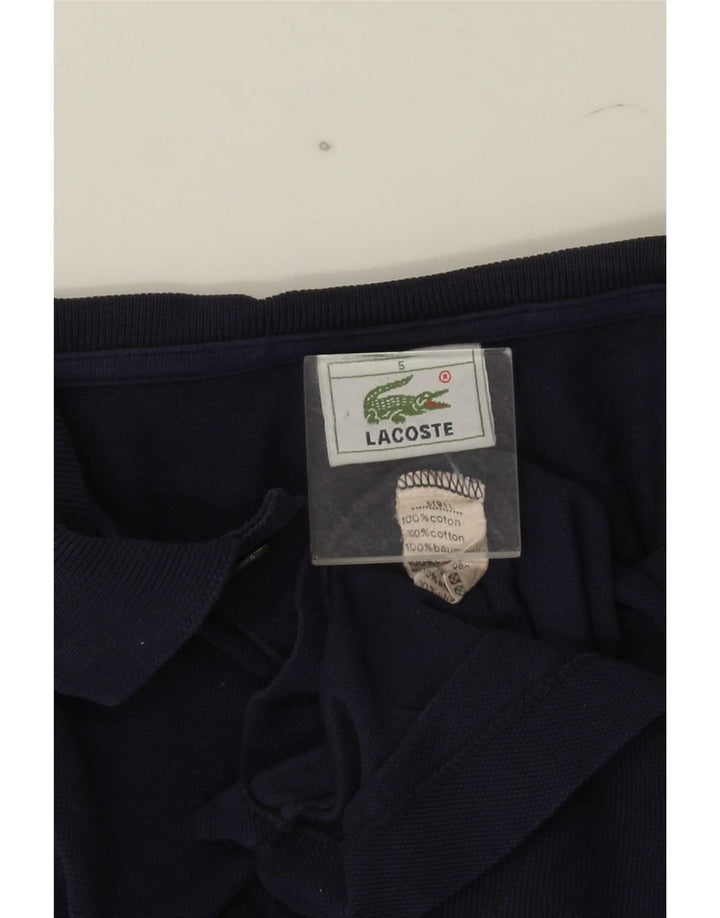 Polo Lacoste para hombre talla 5 grande algodón azul marino