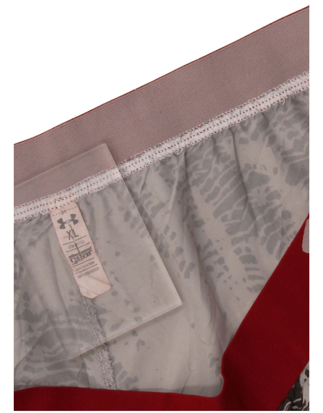 UNDER ARMOUR Pantalones cortos deportivos con estampado abstracto para hombre XL Poliéster gris