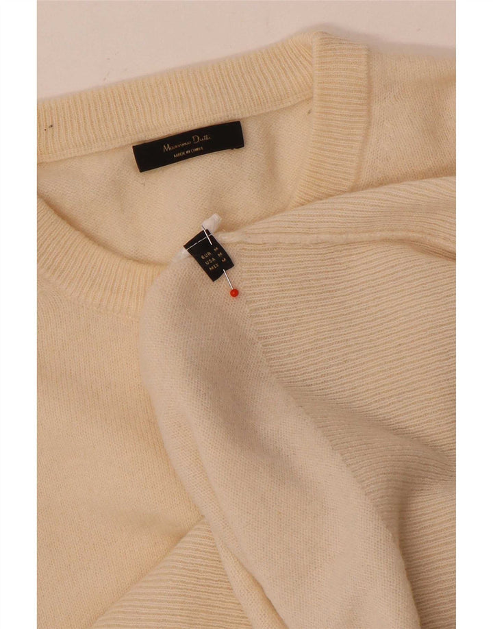 Massimo Dutti Jersey de Cuello Redondo para Mujer UK 44 Medium Beige