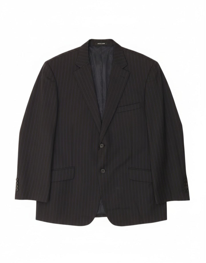 Pierre Cardin Chaqueta tipo blazer de 2 botones para hombre UK 44 2XL Azul marino a rayas
