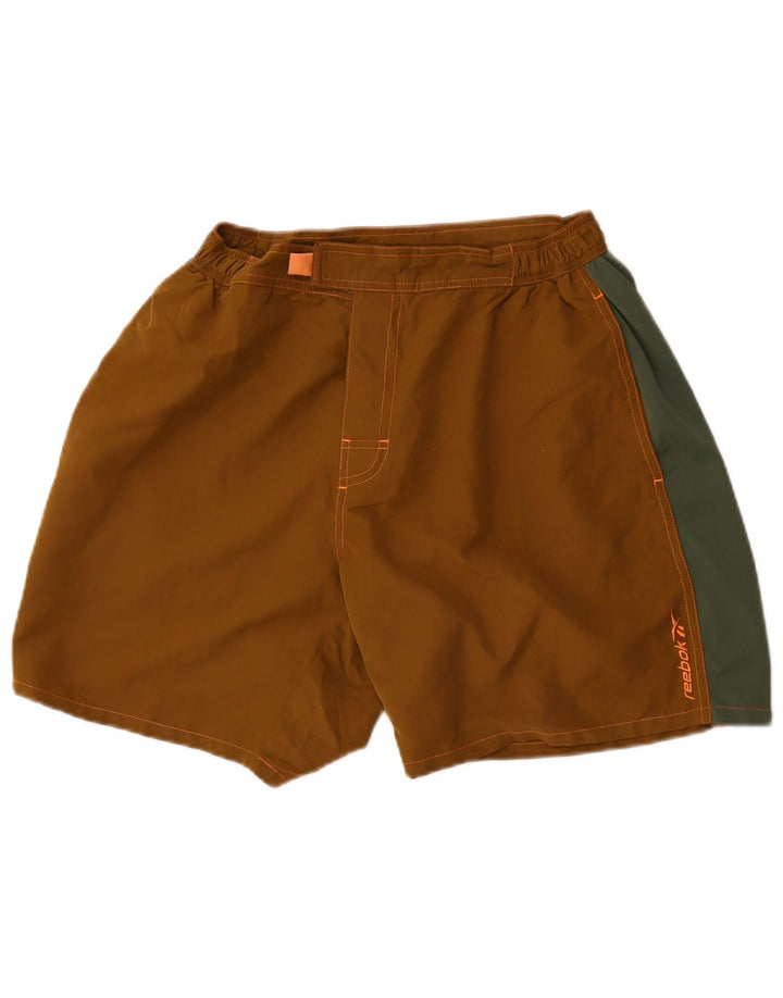 Bañador Reebok Hombre Large Caqui Colorblock Poliéster