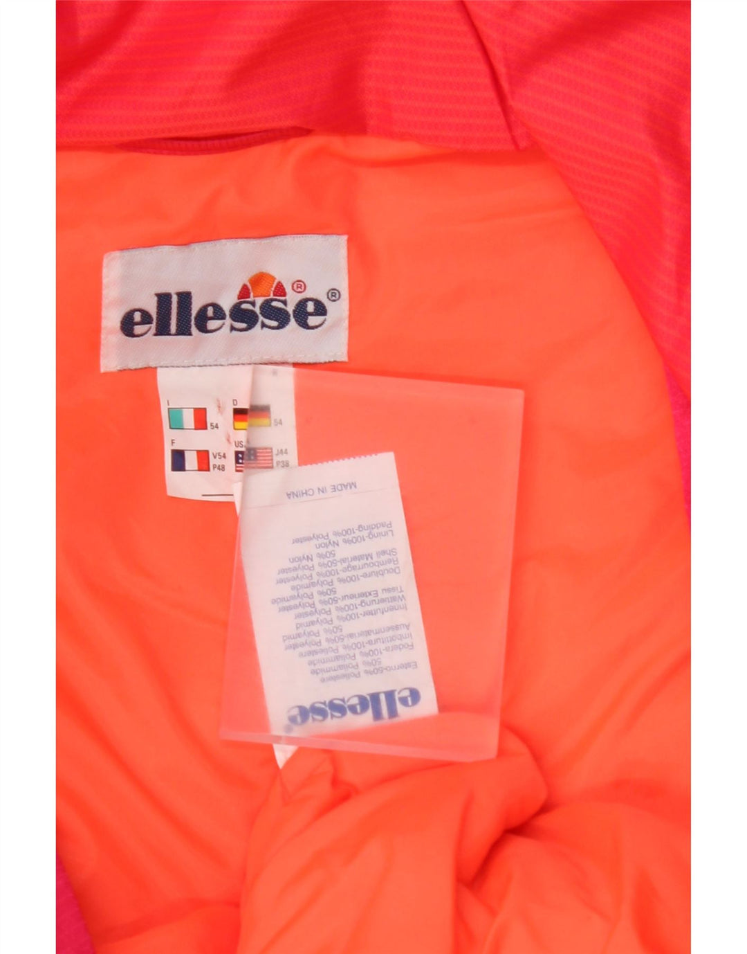ELLESSE Mono de esquí para hombre IT 54 XL Poliéster color block rosa