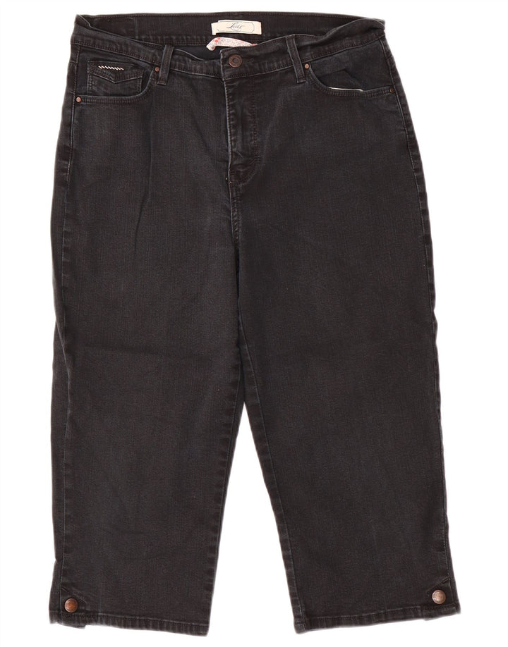 Levi's Jeans Capri de cintura alta para mujer US 12 Large W30 L19 Algodón gris