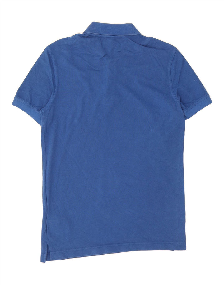 BENETTON Mens Regular Fit Polo Shirt Small Blue Cotton Vintage Benetton and Second-Hand Benetton from Messina Hembry 