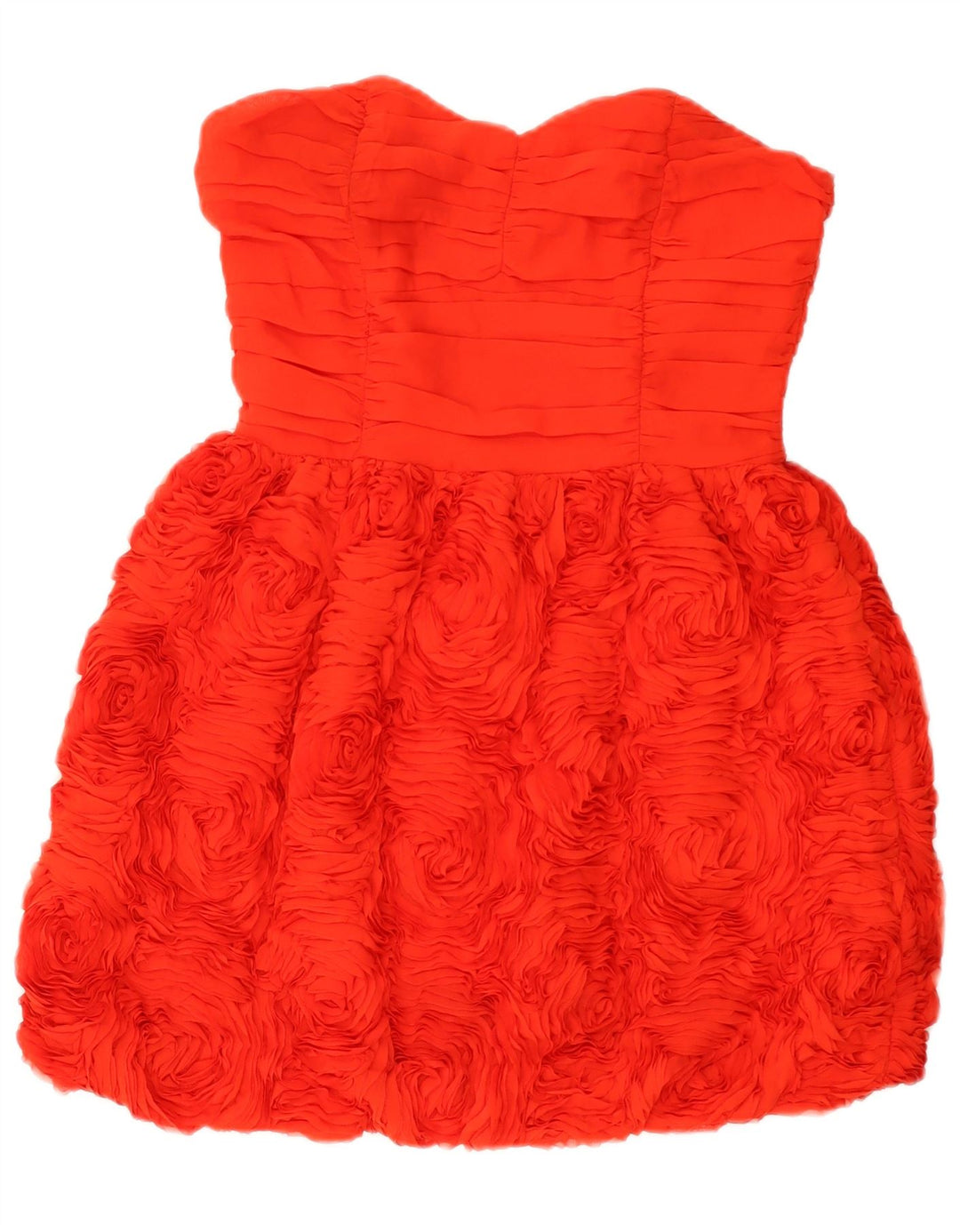 H&M Vestido sin tirantes para mujer EU 38 Poliéster floral rojo mediano