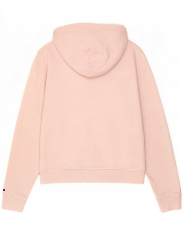 Tommy Hilfiger Sudadera con capucha para mujer UK 14 Algodón rosa medio