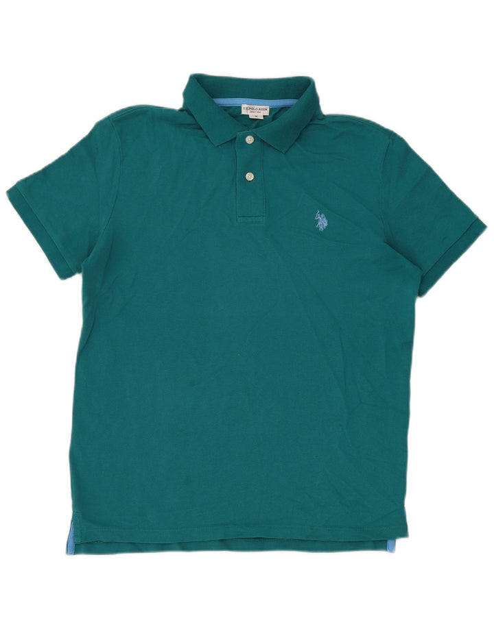 Asociación de Polo de EE. UU. Camisa Hombre Verde Medio