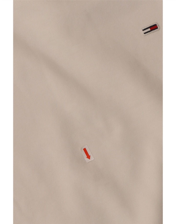 TOMMY HILFIGER Sudadera extragrande para mujer UK 6 XS Algodón blanco