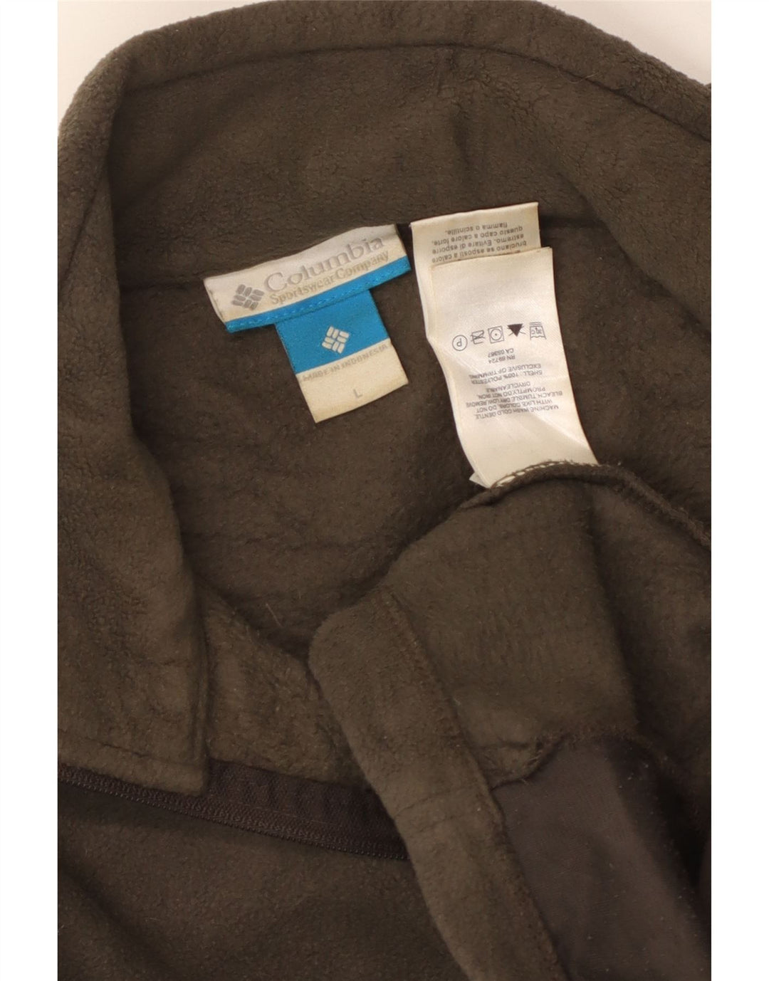 Columbia Chaqueta polar para hombre UK 40 Large Caqui Poliéster