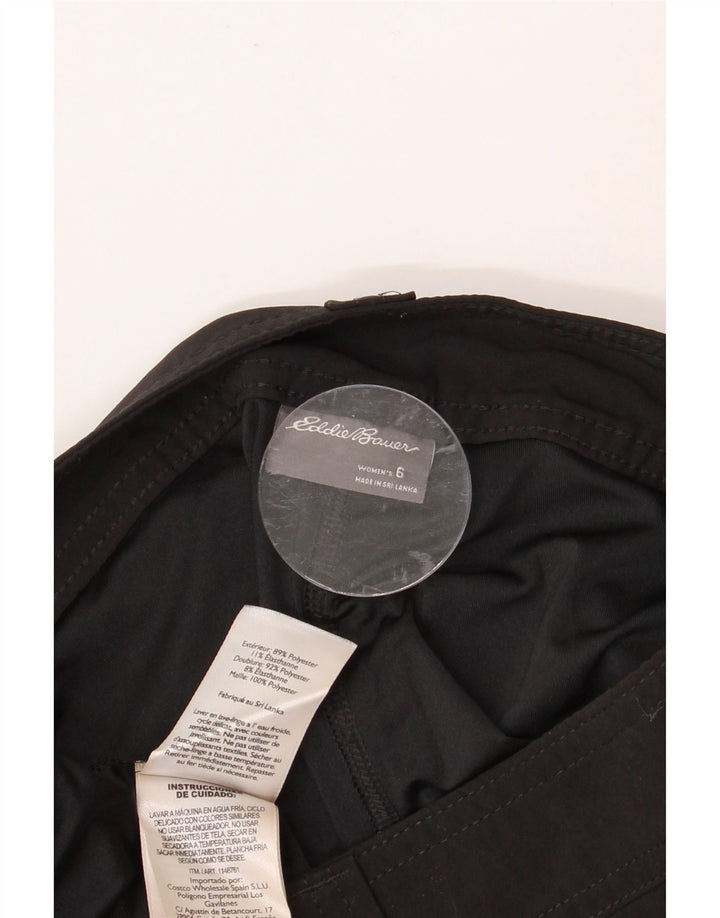 EDDIE BAUER Minifalda para mujer US 6 Mediana W32 Poliéster negro