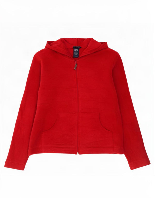 Chaqueta polar elástica con capucha para mujer Gap UK 44 Poliéster rojo mediano