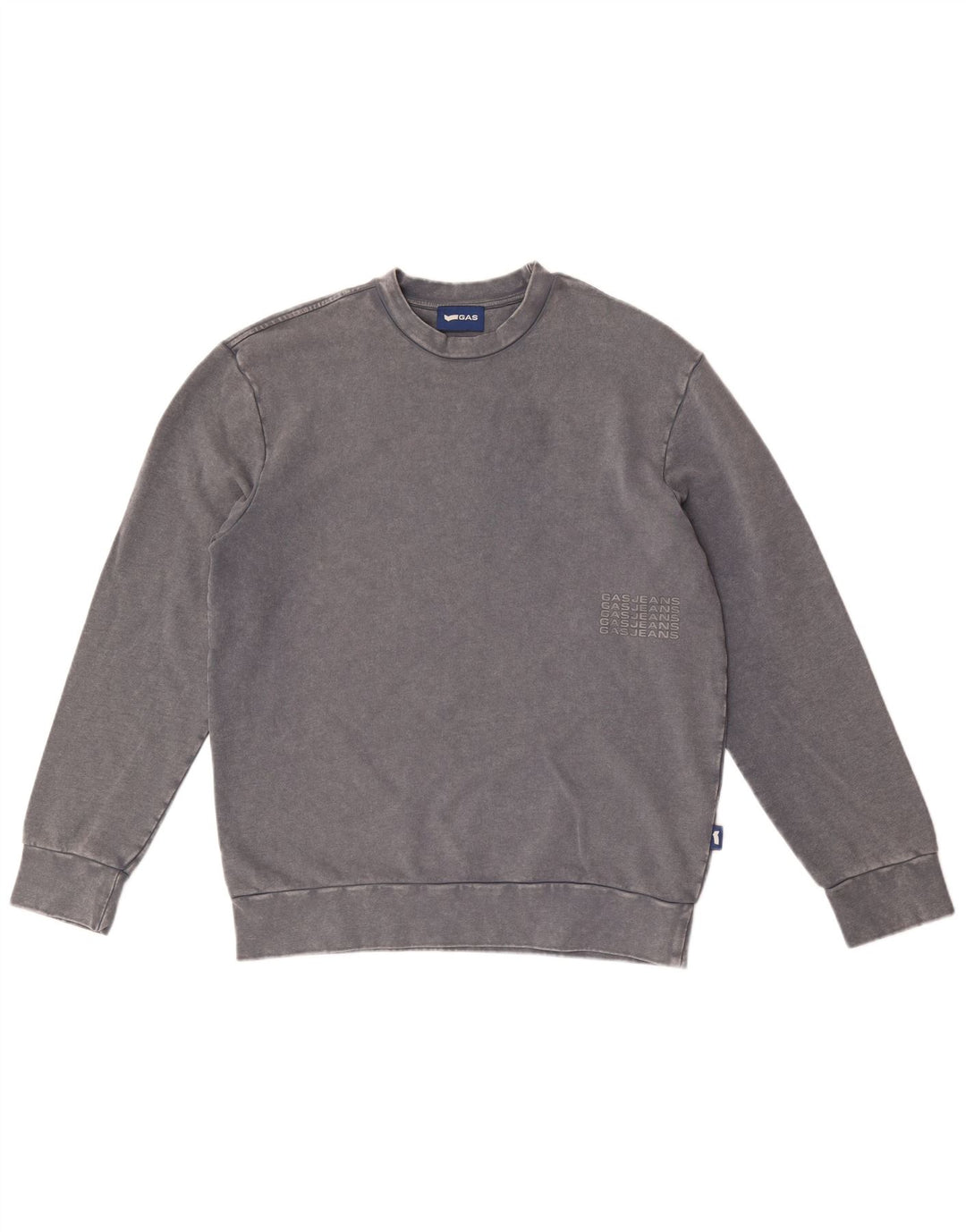 Gas Hombre Sudadera Jumper Gris Medio Algodón