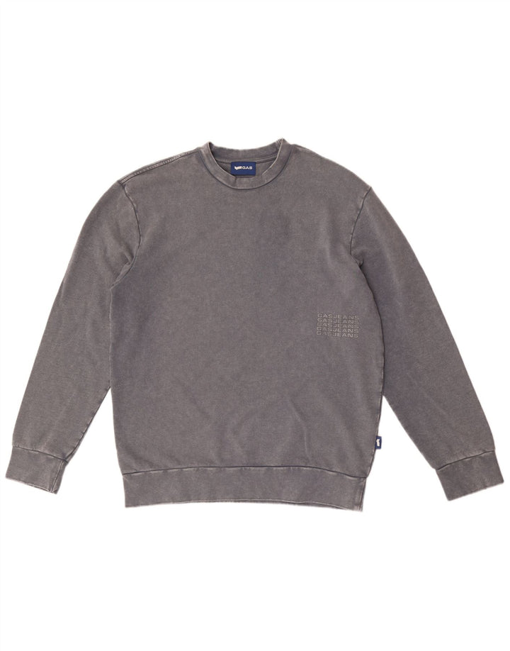 Gas Hombre Sudadera Jumper Gris Medio Algodón