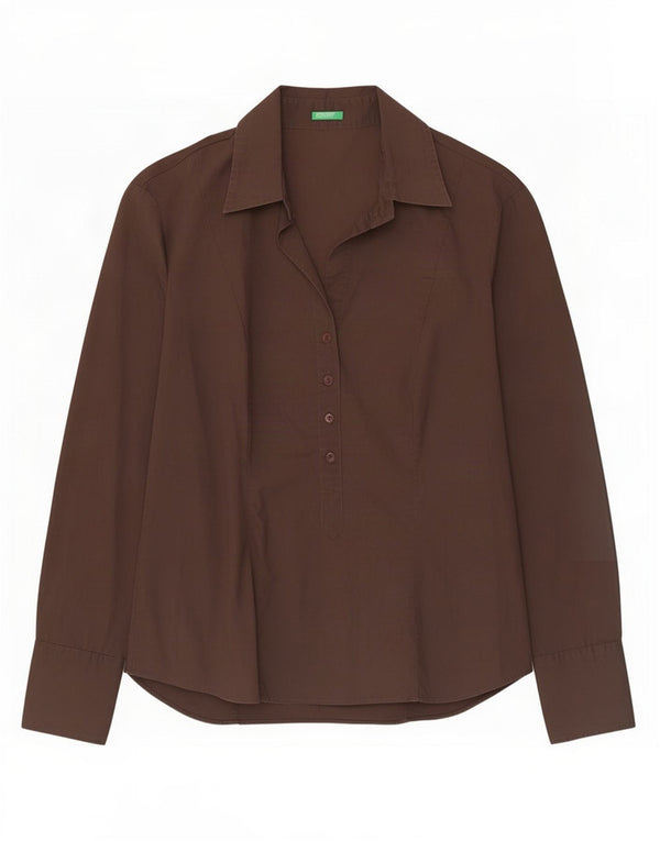 Camisa tipo pulóver Benetton para mujer ES 44 Marrón medio