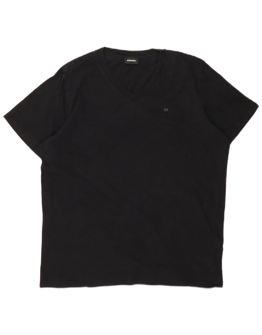 DIESEL Camiseta Top Medium Negro Algodón Hombre
