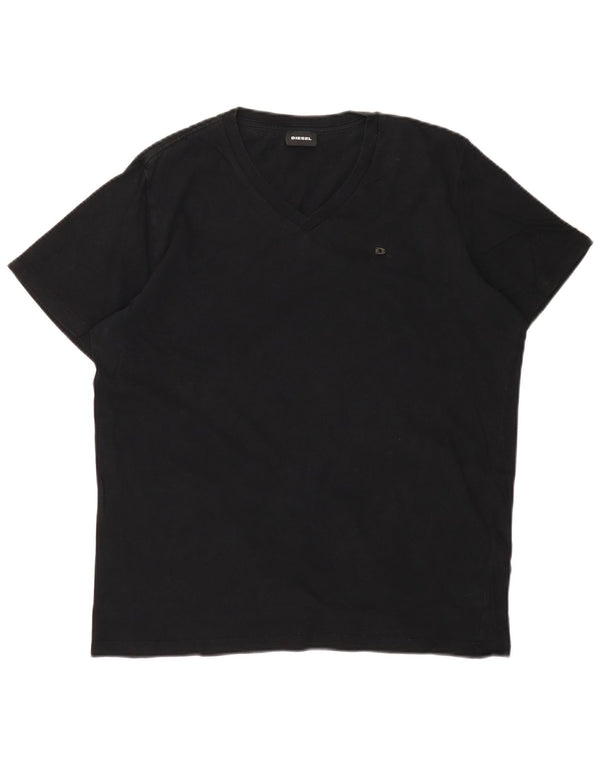 DIESEL Camiseta Top Medium Negro Algodón Hombre