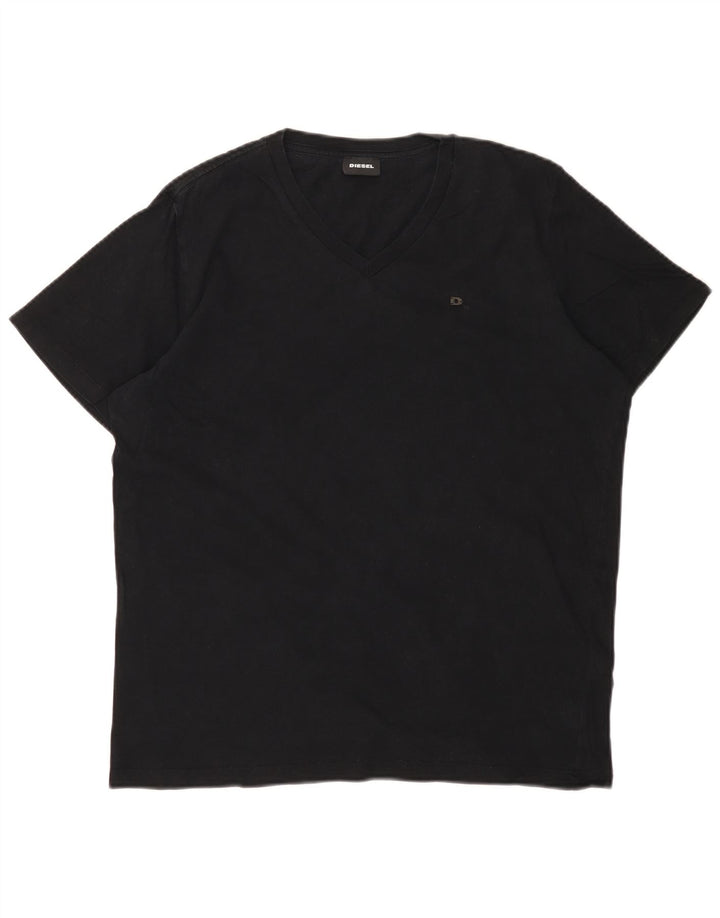 DIESEL Camiseta Top Medium Negro Algodón Hombre