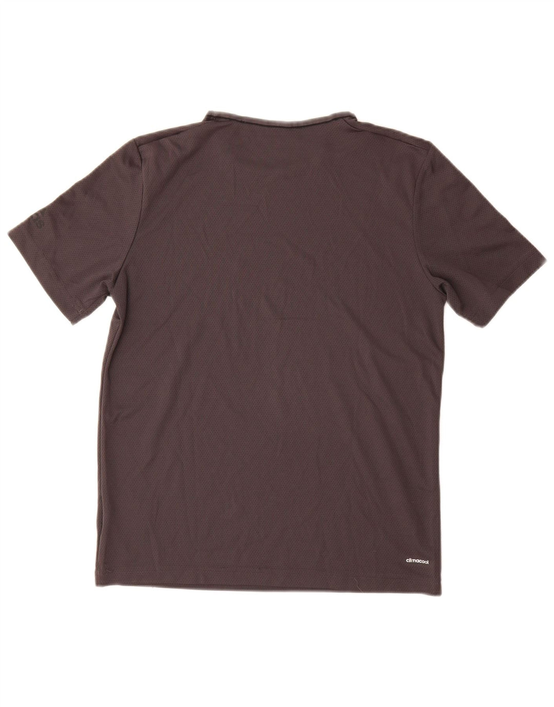 Adidas Mujer Climacool Camiseta Top UK 12 Medio Gris Poliéster