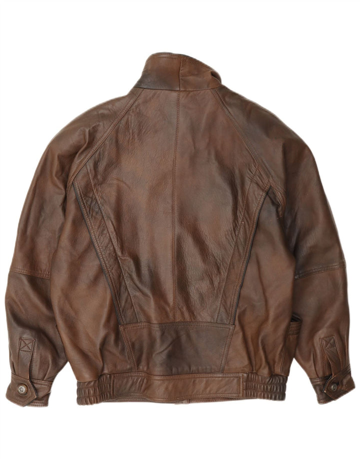 Chaqueta de cuero vintage para mujer EU 40 Marrón medio