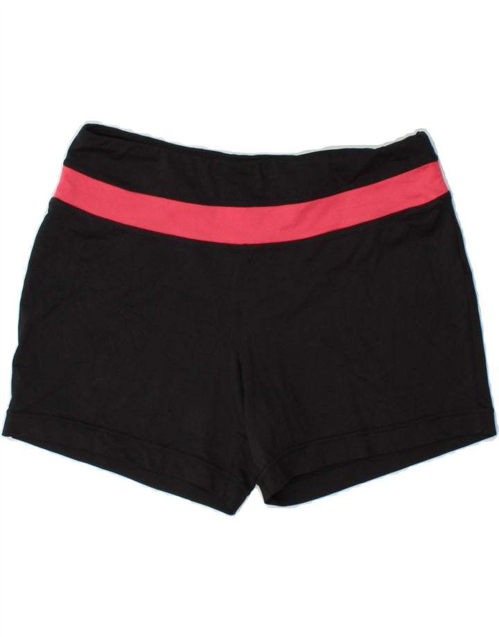 FILA Womens Sport Shorts UK 14 Large Black Colourblock Polyester Vintage Fila and Second-Hand Fila from Messina Hembry 