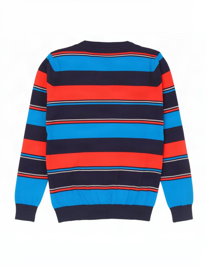 Jack & Jones Jersey con Cuello en V para Hombre Jersey Mediano de algodón a Rayas Multicolor