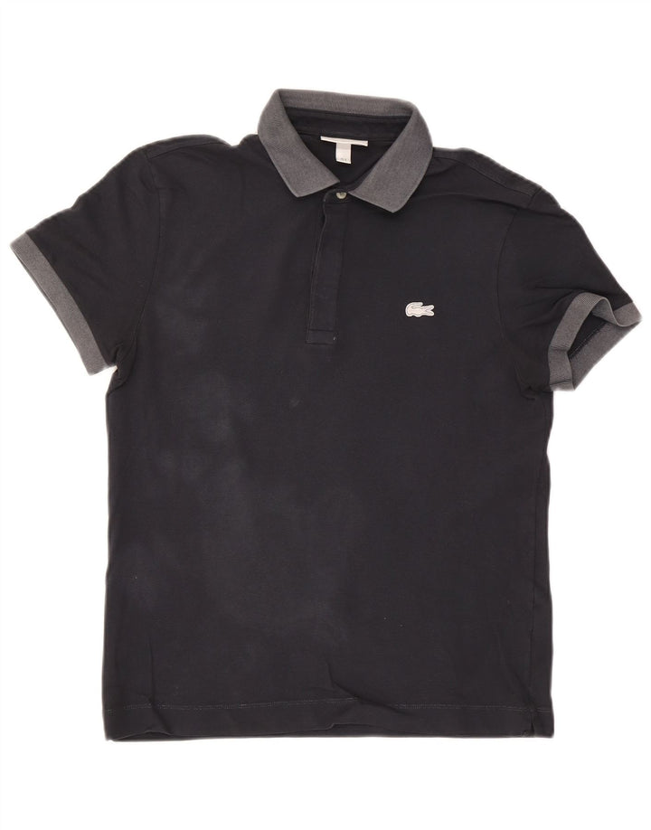 Polo Lacoste para hombre de corte regular, talla 3, pequeño, color azul marino