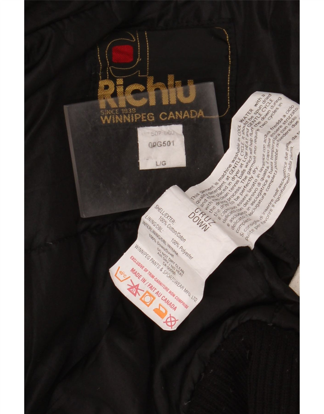 Richlu Chaqueta bomber con capucha para hombre UK 40 Large Off White Cotton