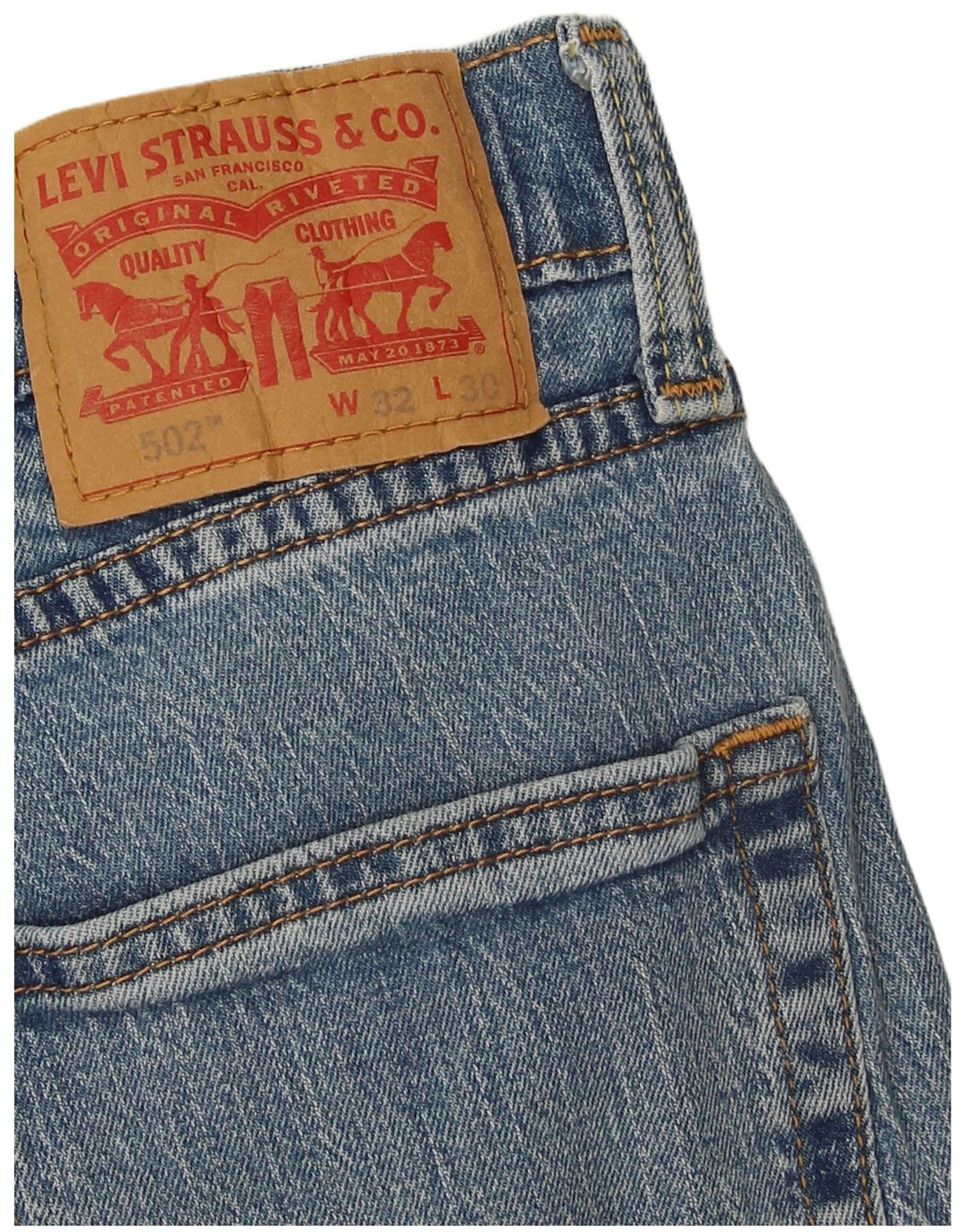 Vaqueros Levi's 502 Tapered para hombre W32 L30 Algodón azul
