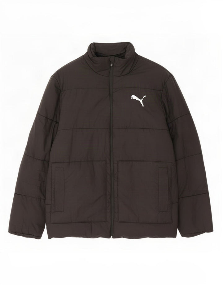 Puma Chaqueta acolchada para hombre UK 38 Mediana Negro Poliéster