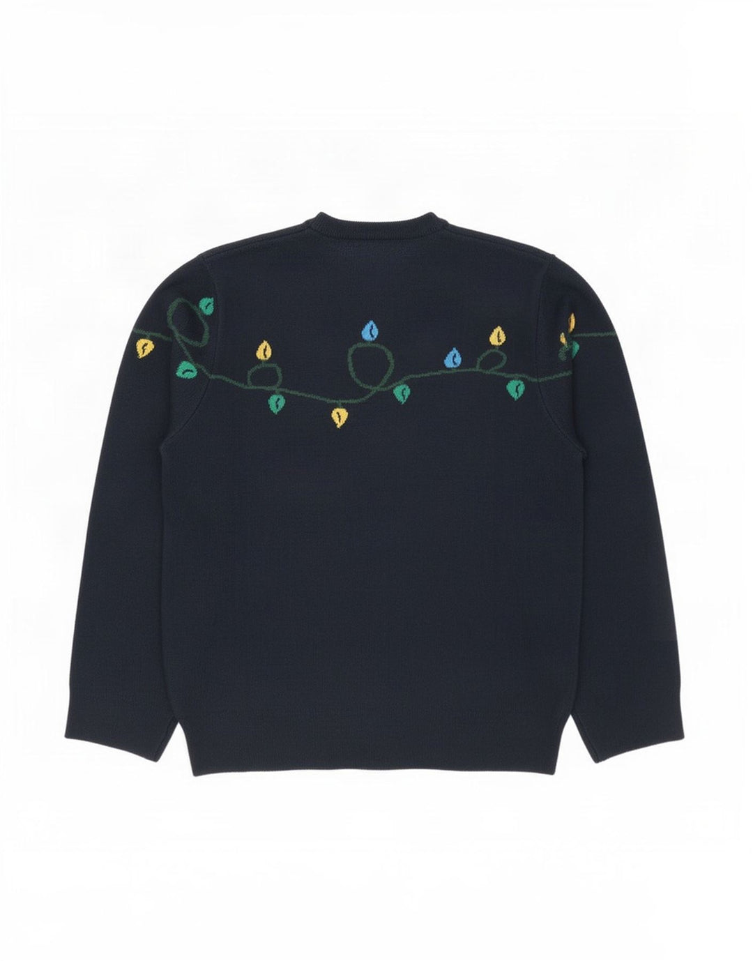 Marks & Spencer - Jersey de cuello redondo para hombre, talla grande, azul marino, Navidad