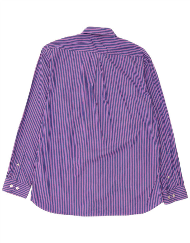 Camisa Gant Regular Fit De Algodón A Rayas Azul Grande |