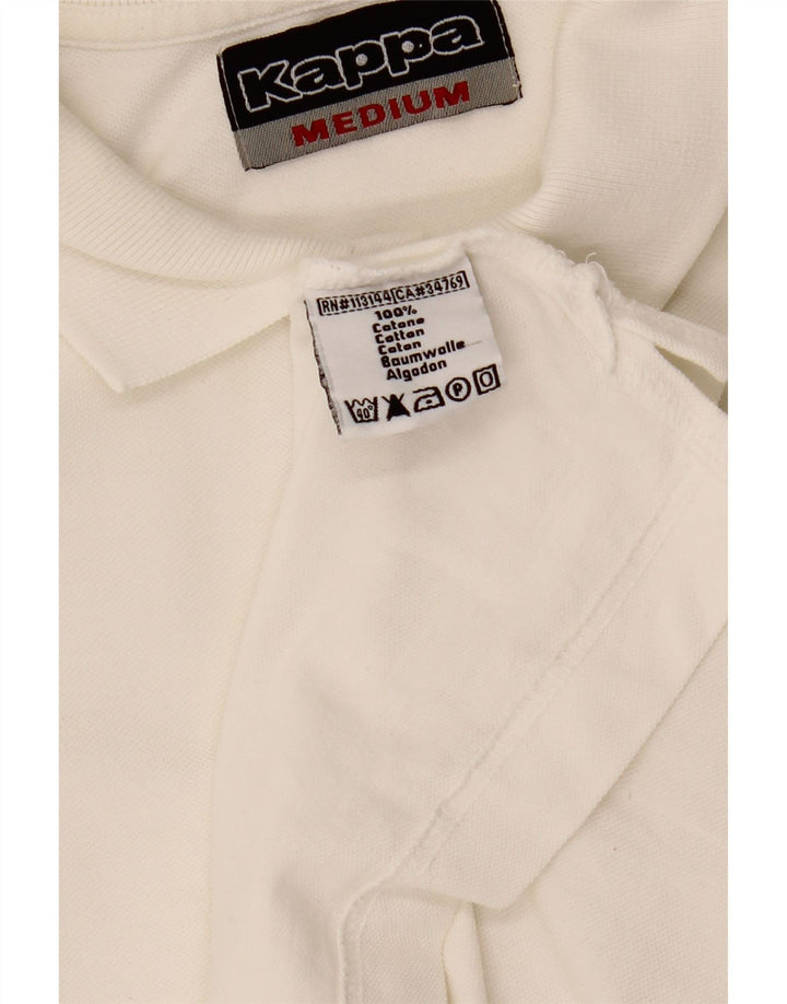Kappa Polo De Manga Larga De Algodón Blanco Mediano Hombre