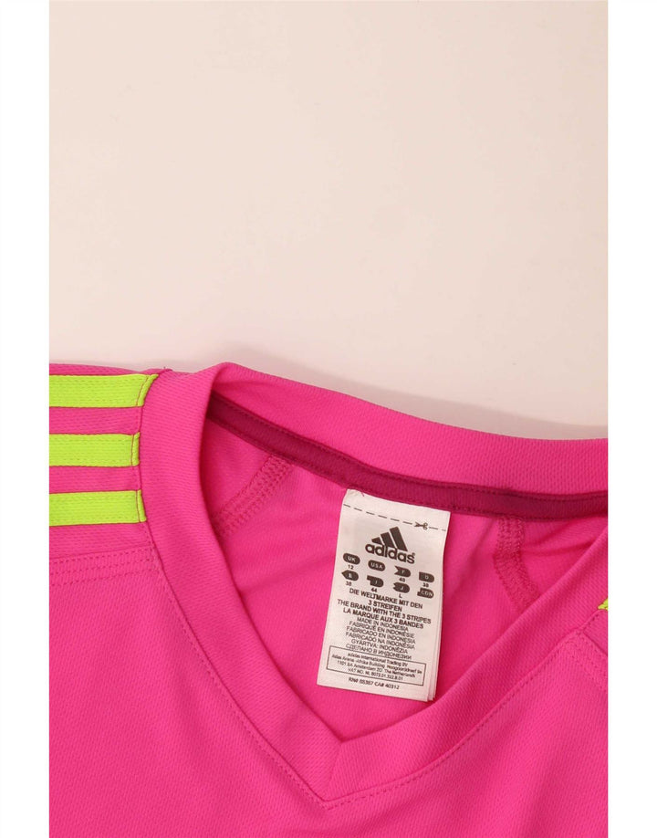Adidas Camiseta Mujer Top UK 12 Medio Rosa Poliéster