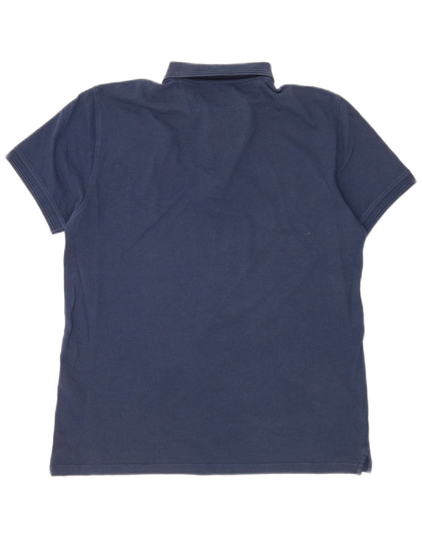 Polo Massimo Dutti Hombre Algodón Azul Marino Medio