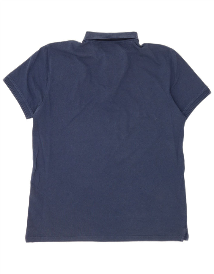 Polo Massimo Dutti Hombre Algodón Azul Marino Medio