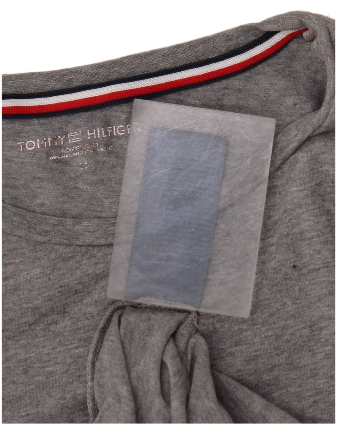 TOMMY HILFIGER Camiseta Hombre Manga Larga Poliéster Gris Medio