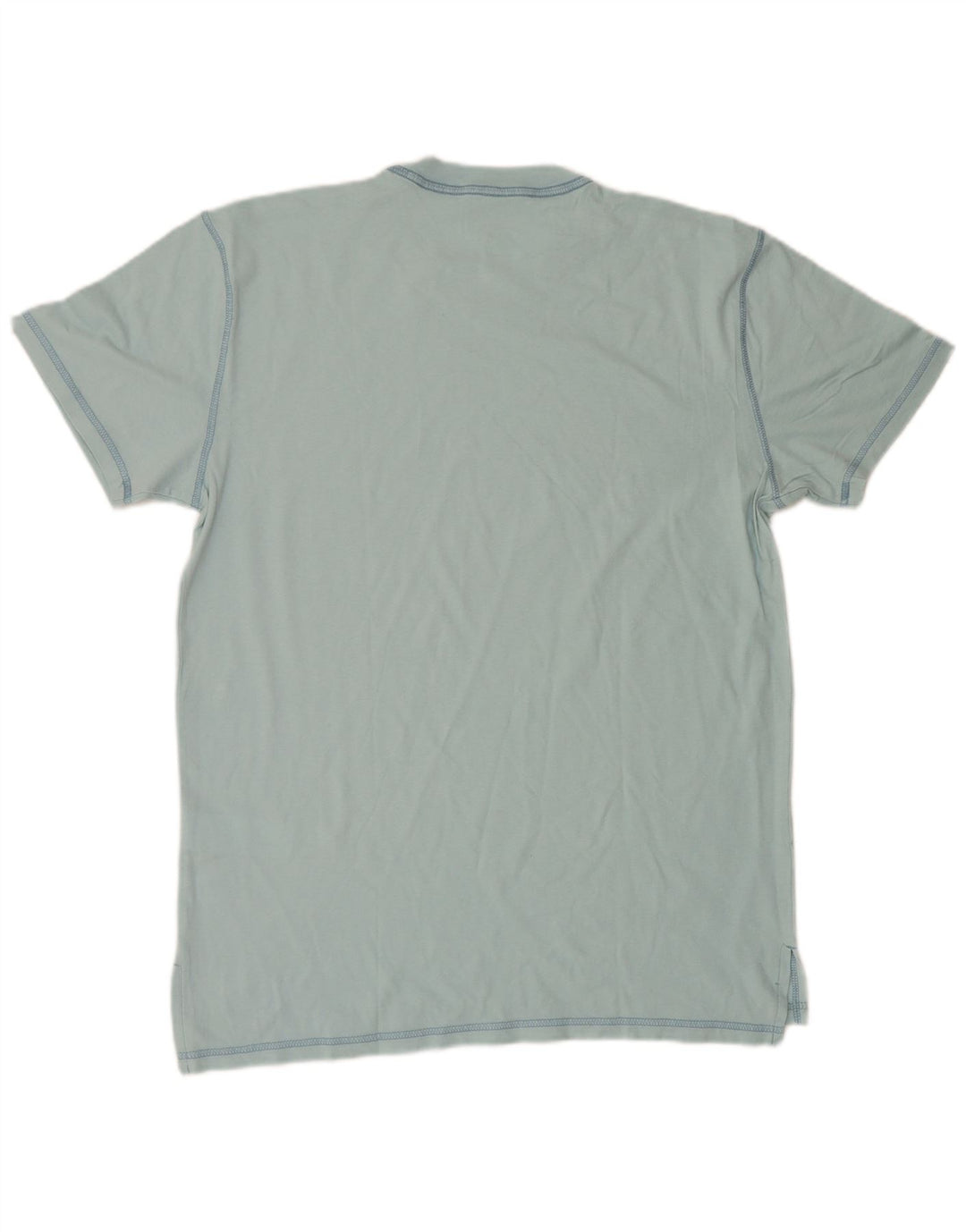 Camiseta Hollister Hombre Top Azul Medio Algodón