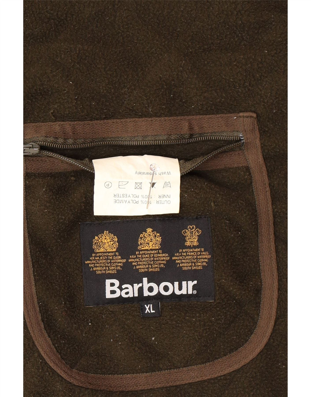 BARBOUR Chaleco acolchado para hombre UK 42 XL Poliamida verde