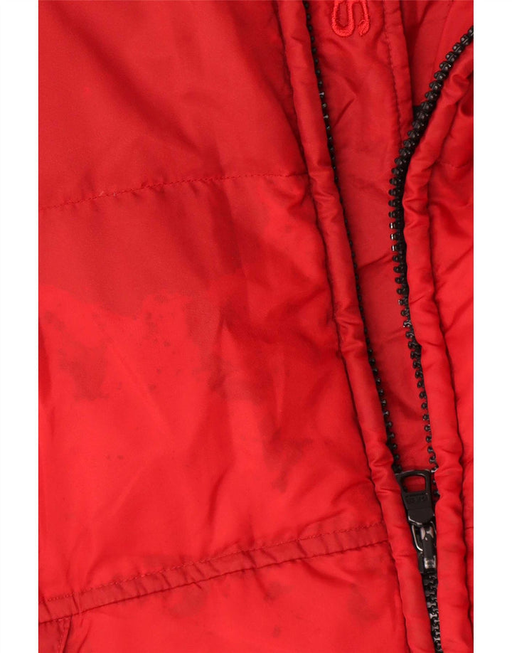 Chaqueta acolchada para hombre Gas UK 38 Medium Red Polyamide
